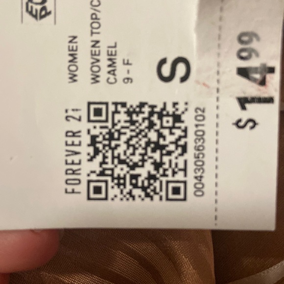 Camel leopard brown cropped top - Picture 5 of 5